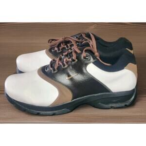 Nike 309895-121 Saddle Golf Shoes Size 11.5 White/Brown